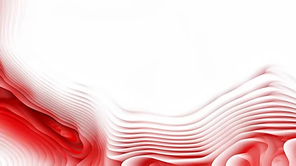 Vermelho Branco Abstrato Linhas Curvas Fundo Bonito Elegante Ilustração Gráfico — Fotografia de Stock