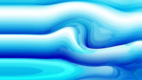 青と白の3D曲線リップル背景美しいエレガントなイラストグラフィックアートデザイン — ストック写真