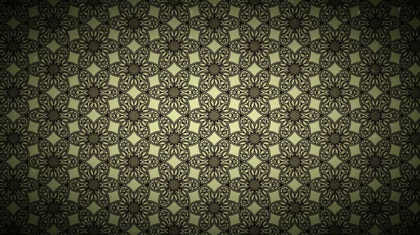 Negro Marrón Vintage Ornamento Floral Fondo Pantalla Patrón Gráfico Hermoso — Foto de Stock