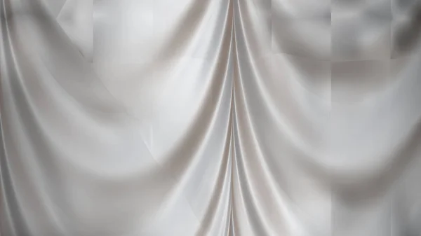 灰色丝绸窗帘背景 美丽优雅插图图形艺术设计 — 图库照片