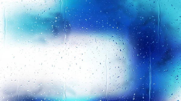 Изображение Blue White Raindrop Background — стоковое фото