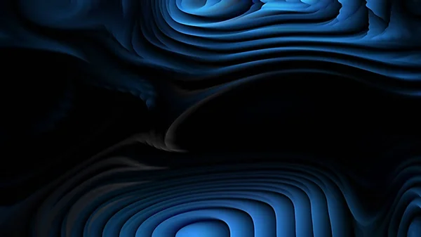 Abstrato Preto Azul Curvas Linhas Ondulação Fundo Bonito Elegante Ilustração — Fotografia de Stock