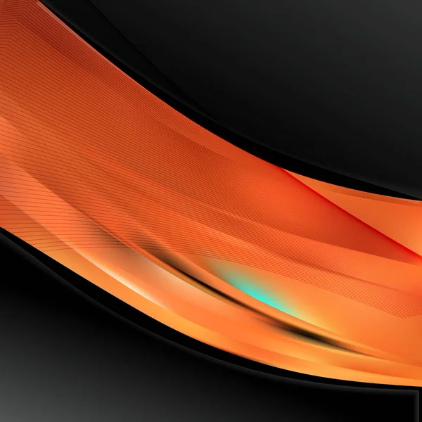 Résumé Orange Black Wave Business Background Belle Illustration Élégante Graphisme — Photo