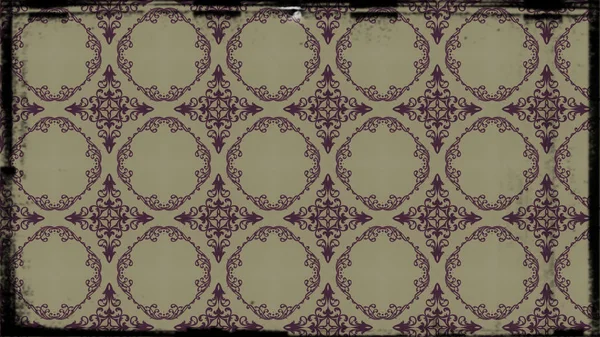 Purple Beige Vintage Pola Bunga Wallpaper Desain Templat Indah Elegan — Stok Foto