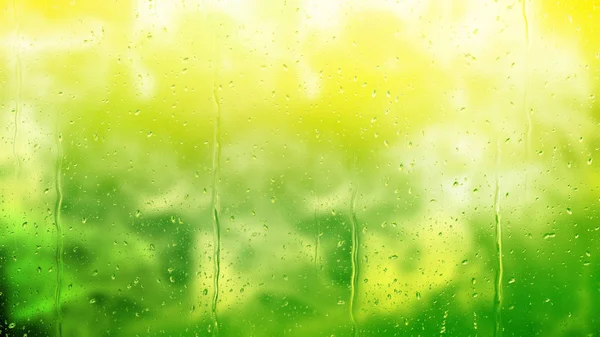 Vert Jaune Raindrop Arrière Plan Belle Illustration Élégante Graphisme — Photo