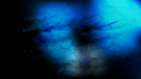 Zwart Blauw Grunge Aquarel Textuur Achtergrond Mooie Elegante Illustratie Grafische — Stockfoto