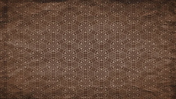 Dunkelbraun Jahrgang Floralen Ornament Tapete Muster Grafik Schön Elegant Illustration — Stockfoto