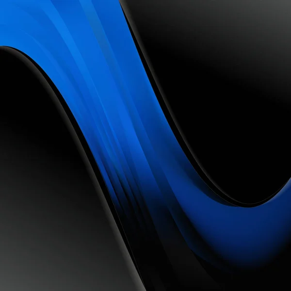 Шаблон Брошюры Черный Синий Красивый Элегантный Графический Дизайн — стоковое фото