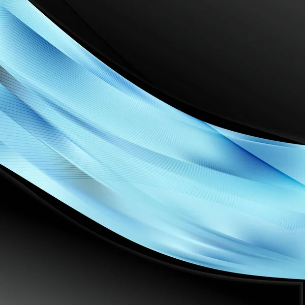 Abstract Black Blue Wave Business Background Beautiful Elegant Illustration Graphic — Stock Photo, Image