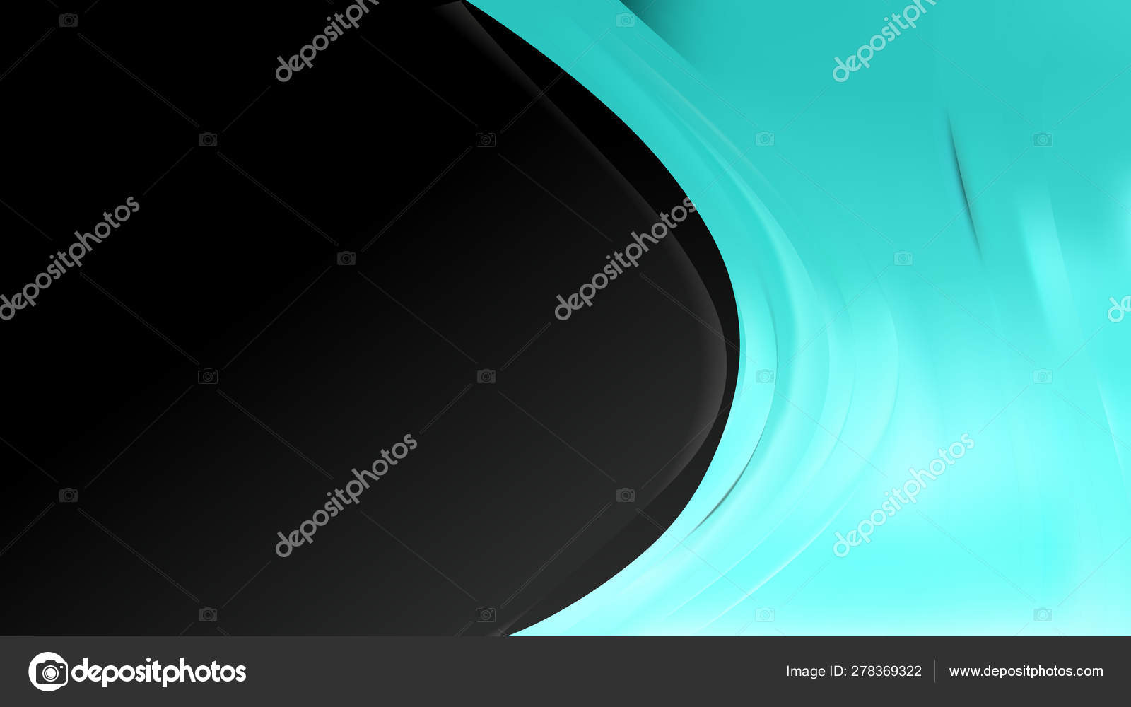 Black Turquoise Background Template Beautiful Elegant Illustration