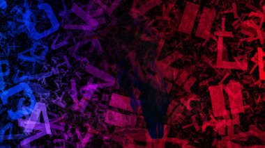 Kırmızı ve Mor Alfabe Doku Arka Plan Resim Güzel zarif İllüstrasyon grafik sanat tasarımı