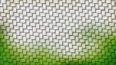 Yeşil ve Beyaz Sepet Twill Doku Arka Plan Güzel zarif İllüstrasyon grafik sanat tasarımı