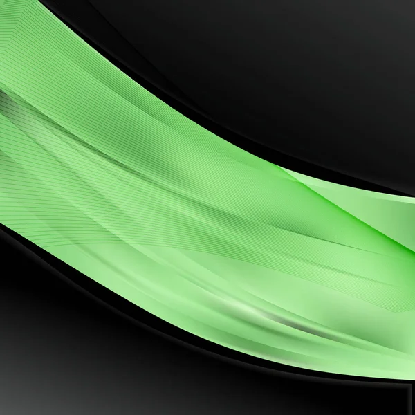 Green Black Wave Business Background Bella Elegante Illustrazione Grafica Art — Foto Stock