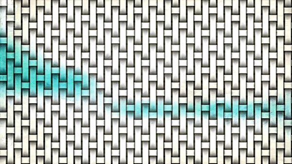 Turquoise White Bamboo Weave Background Texture Beautiful Elegant Illustration Graphic — Stock Photo, Image