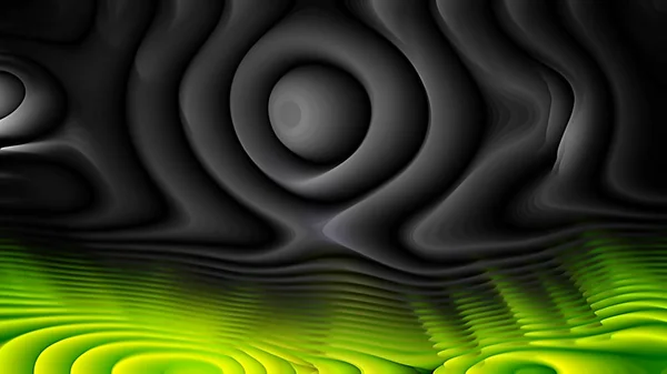 Linhas Curvas Verdes Pretas Ripple Background Belo Elegante Design Arte — Fotografia de Stock