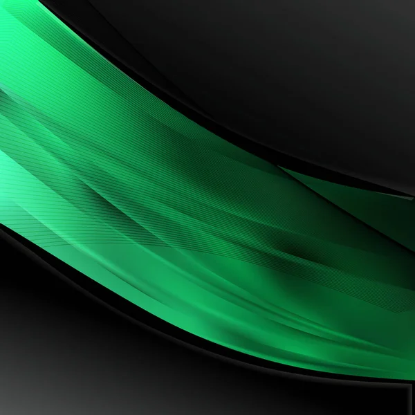 Green Black Wave Business Background Bella Elegante Illustrazione Grafica Art — Foto Stock