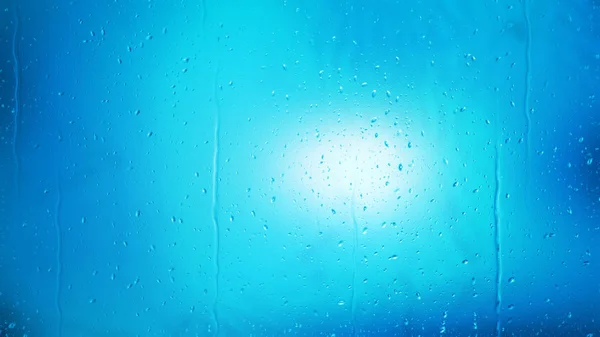Fundo Azul Brilhante Gota Água Projeto Elegante Bonito Arte Gráfica — Fotografia de Stock