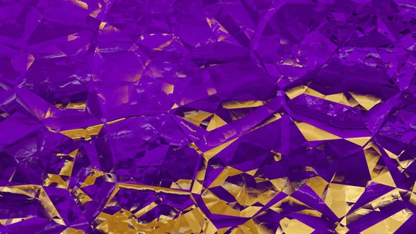紫と金のクリスタルの背景美しいエレガントなイラストグラフィックアートデザイン — ストック写真
