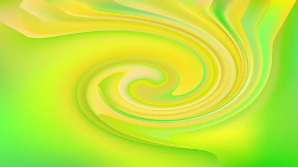 Absztrakt Zöld Sárga Twirl Háttérkép Gyönyörű Elegáns Illusztráció Grafikai Tervezés — Stock Fotó