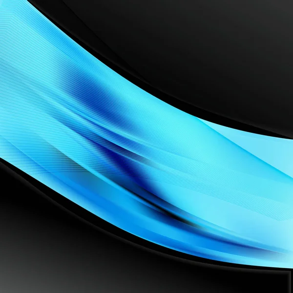 Abstract Black Blue Wave Business Background Beautiful Elegant Illustration Graphic — Stock Photo, Image