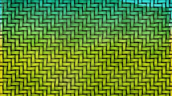 Зеленый Желтый Тканые Корзины Twill Текстура Красивая Элегантная Иллюстрация Графический — стоковое фото