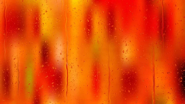 红色和橙色雨滴背景图像 美丽优雅插图图形艺术设计 — 图库照片