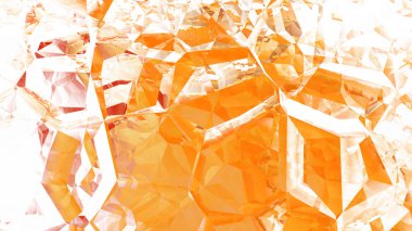 Turuncu ve Beyaz Kristal Arka Plan Görüntü Güzel zarif İllüstrasyon grafik sanat tasarımı