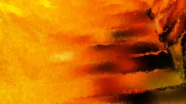 Narancs Fekete Akvarell Háttér Kép Gyönyörű Elegáns Illusztráció Grafikai Tervezés — Stock Fotó