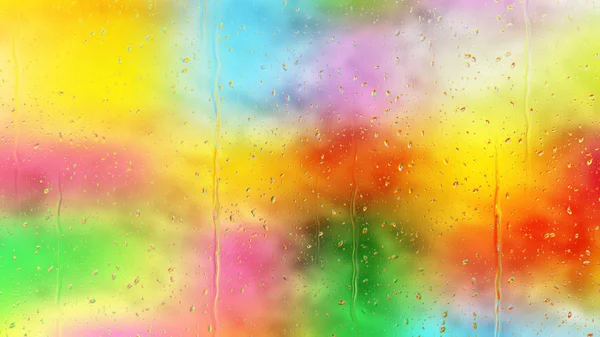 Fond Goutte Pluie Coloré Belle Illustration Élégante Design Art Graphique — Photo