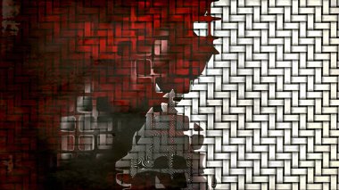 Kırmızı Siyah Ve Beyaz Dokulu Arka Plan Güzel zarif İllüstrasyon grafik sanat tasarımı