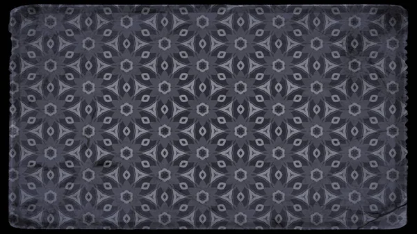 Negro Gris Vintage Flor Fondo Pantalla Patrón Hermoso Elegante Ilustración — Foto de Stock