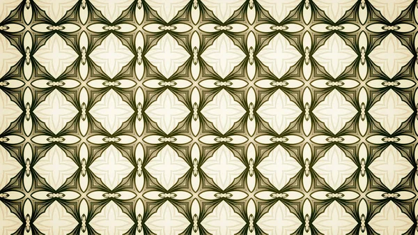 Zöld Bézs Vintage Dísznövény Pattern Háttér Gyönyörű Elegáns Illusztráció Grafikai — Stock Fotó