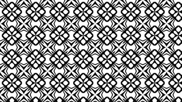Black White Geometric Ornament Pattern Wallpaper Beautiful Elegant Illustration Graphic — Stock Photo, Image