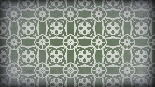 Green Gray Vintage Floral Ornament Background Pattern Template Beautiful Elegant — Stock Photo, Image