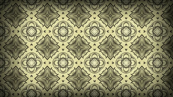 Vintage Decorativo Floreale Ornamento Modello Wallpaper Template Bella Elegante Illustrazione — Foto Stock