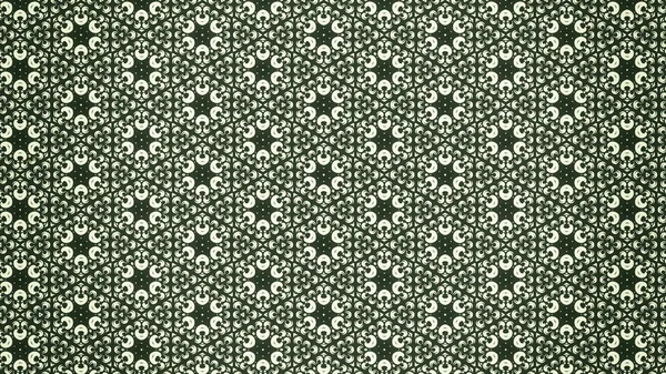 Verde Vintage Floreale Ornamento Wallpaper Pattern Grafica Bella Elegante Illustrazione — Foto Stock