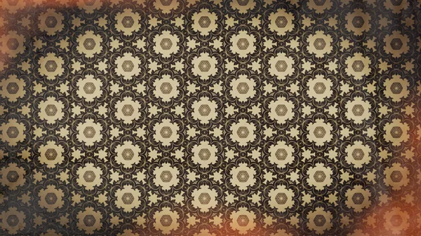 Red Brown Vintage Floral Ornament Background Pattern Template Beautiful Elegant — Stock Photo, Image