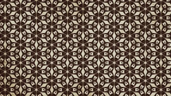 Dark Brown Vintage Decorative Floral Ornament Wallpaper Pattern Image Beautiful — Stock Photo, Image