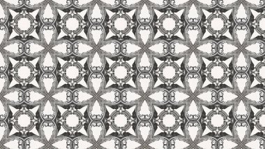 Kahverengi ve Beyaz Çiçek Geometrik Desen Duvar Kağıdı Şablon Güzel zarif İllüstrasyon grafik sanat tasarımı