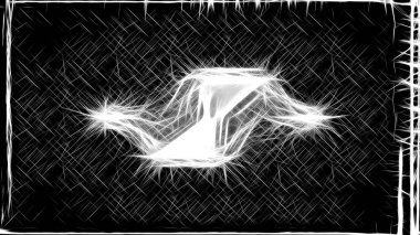 Soyut Siyah Ve Beyaz Fraktal Arka Plan Güzel zarif İllüstrasyon grafik sanat tasarımı