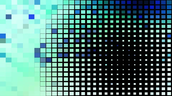 Schwarz Und Türkis Quadrat Pixel Mosaik Hintergrundbild Schön Elegant Illustration — Stockfoto