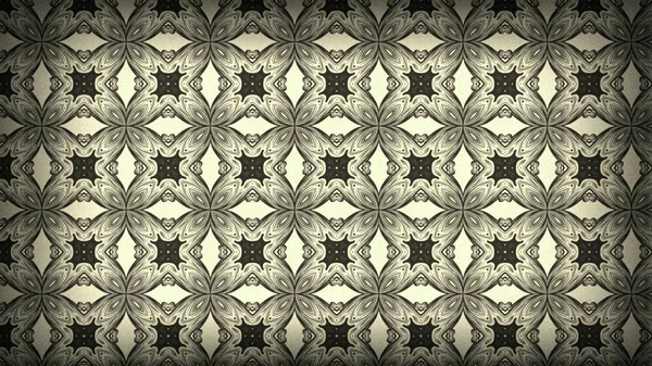 Dark Brown Floral Vintage Pattern Image Fond Belle Illustration Élégante — Photo