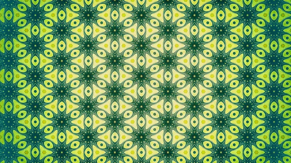 Ornamento Verde Amarillo Papel Pintado Patrón Diseño Plantilla Hermosa Elegante — Foto de Stock