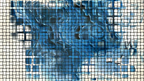 Blau Und Weiß Abstrakt Textur Hintergrund Design Schön Elegant Illustration — Stockfoto