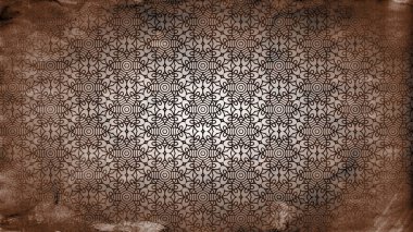 Koyu Kahverengi Vintage Süs Duvar Kağıdı Desen Tasarım Şablon Güzel zarif İllüstrasyon grafik sanat tasarımı