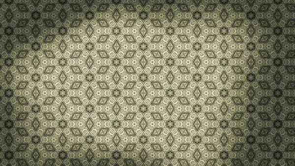 Brown Verde Vintage Floral Padrão Papel Parede Modelo Design Bonito — Fotografia de Stock