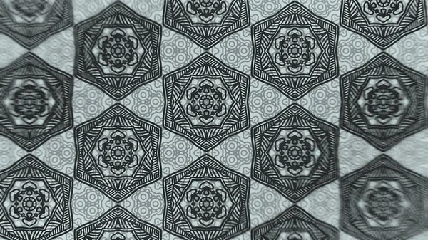 ダークグリーンヴィンテージ花の壁紙パターン美しいエレガントなイラストグラフィックアートデザイン — ストック写真