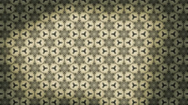 Brown Vintage Decorative Ornament Wallpaper Pattern Beautiful Elegant Illustration Graphic — Stock Photo, Image