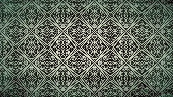 Green and Black Vintage Decorative Floral Ornament Background Pattern Design Beautiful elegant Illustration graphic art design