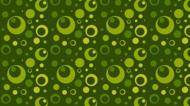 soyut yeşil daireler deseni, vektör illüstrasyonu